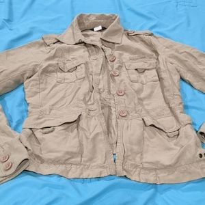 Lightweight utility cargo jacket XS